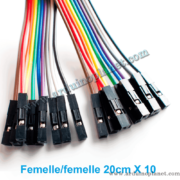 Câble Dupont Femelle/Femelle 20CM X 10