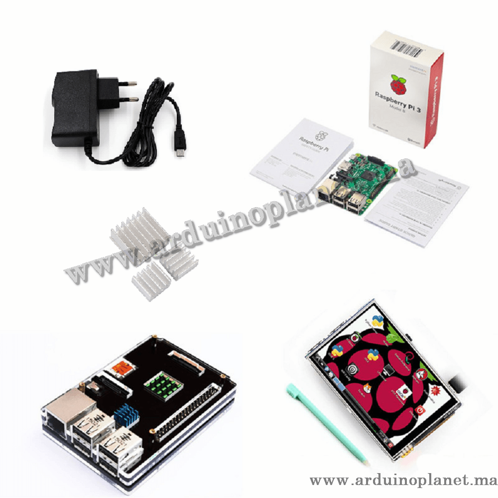 Kit Raspberry Pi 3 modèle B - MicroPlanet Maroc