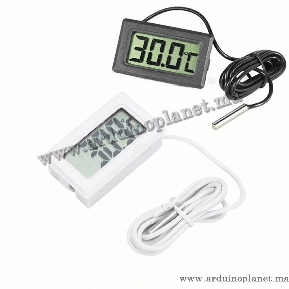 Thermomètre Numérique LCD Avec Sonde - MicroPlanet Maroc